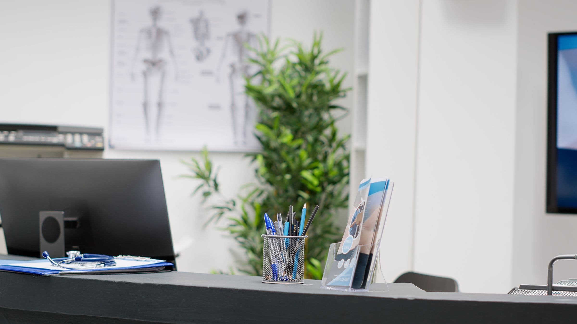 Welcoming reception area at Truman Chiropractic in Kansas City
